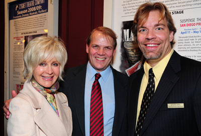 Jason Heil (right) with Judith Harris and Bill Schmidt
